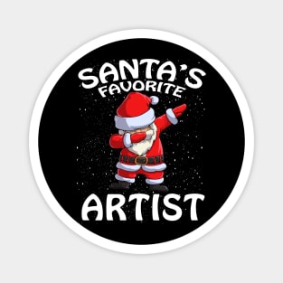 Santas Favorite Artist Christmas Magnet